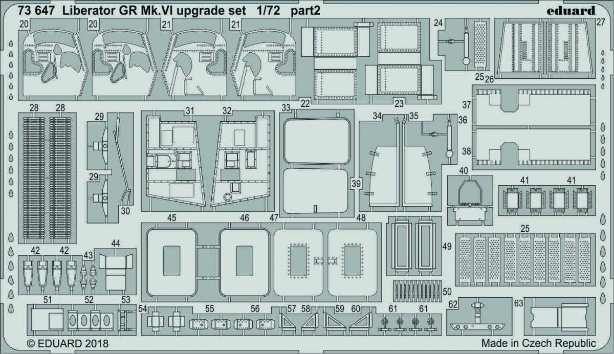 Kit de mise à niveau Eduard 73647 Liberator GR Mk. VI au 1/72 EDUARD – image 2
