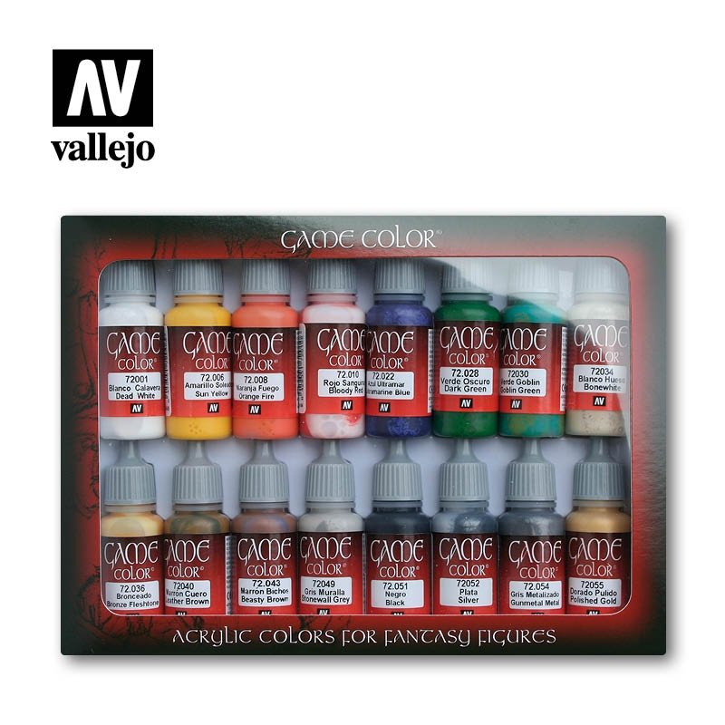 Vallejo 72299 Coffret de couleurs d&amp;#39;introduction 16 x 17 ml