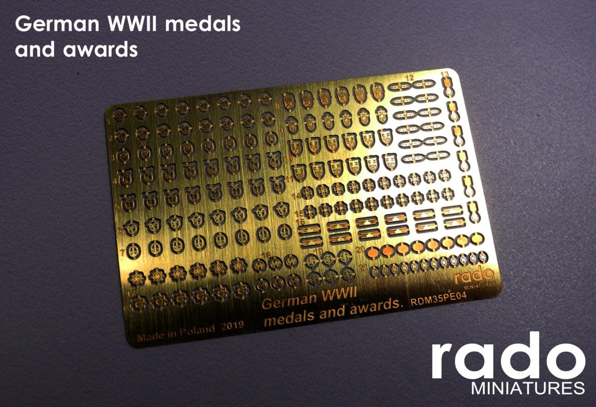 RADO Miniatures RDM35PE04 Médailles et décorations allemandes de la Seconde Guerre mondiale 1/35 – immagine 2