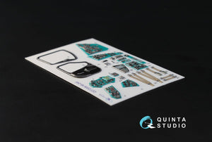 Intérieur imprimé en 3D et coloré sur papier décalcomanie Quinta Studio QD72006 Mi-24V (pour kit Zvezda) 1/72 – Bild 2