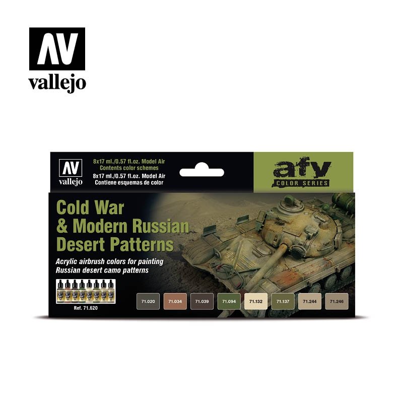 Vallejo 71620 Motifs désertiques russes de la Guerre froide et de l&amp;#39;époque moderne 8x17ml