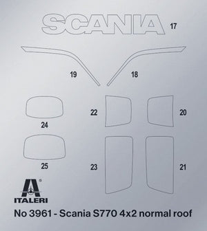 Italeri 3961 Scania S770 4x2 Toit normal - ÉDITION LIMITÉE 1/24 – immagine 11