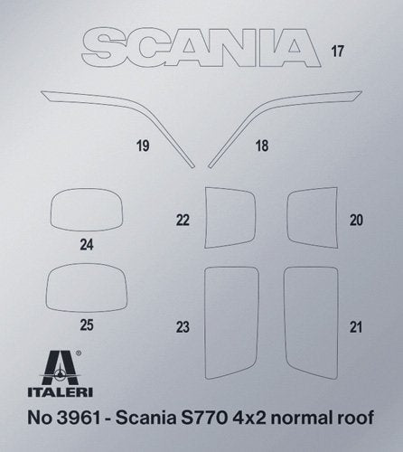 Italeri 3961 Scania S770 4x2 Toit normal - ÉDITION LIMITÉE 1/24 – immagine 11