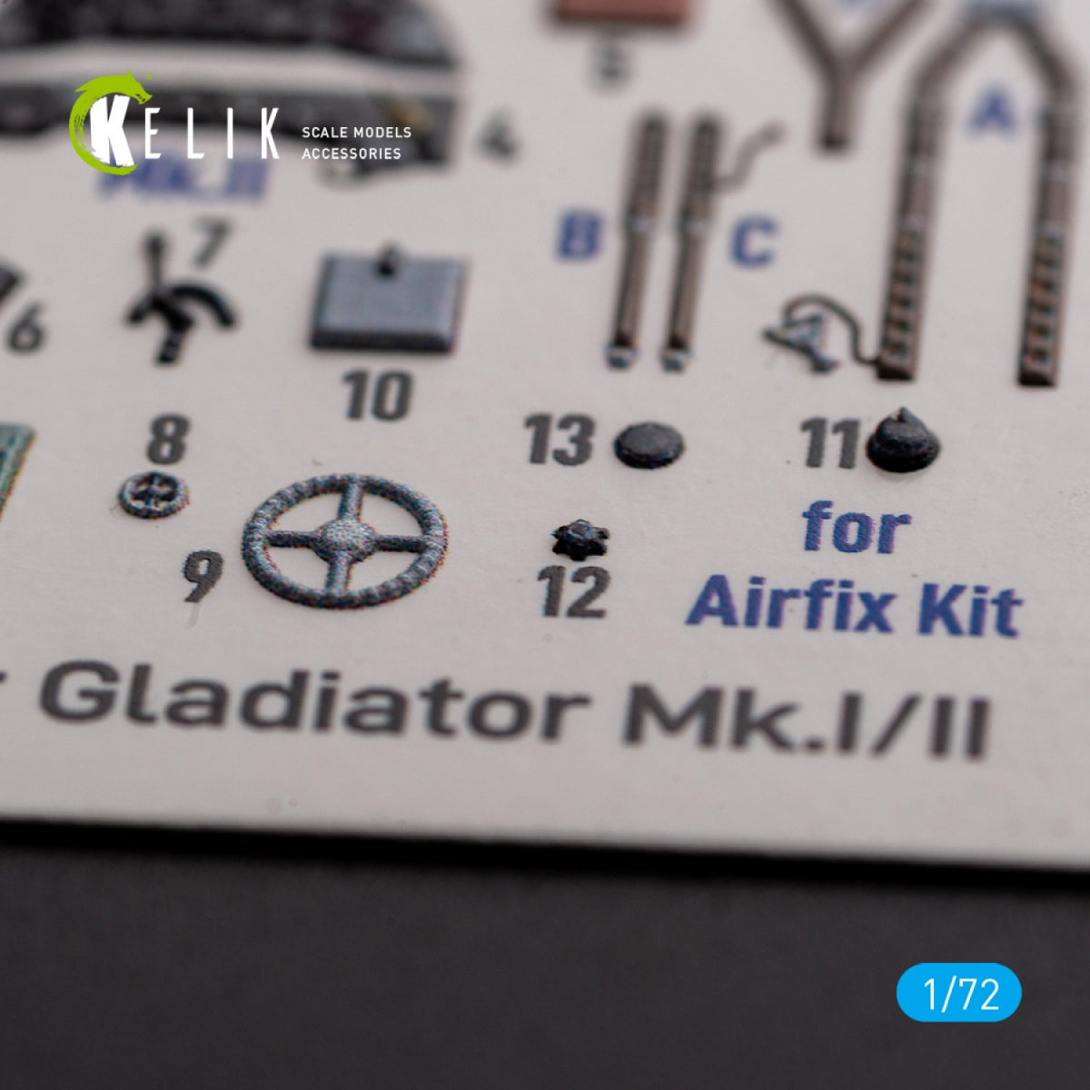 KELIK K72128 Gloster Gladiator Mk.I/II - décalcomanies 3D intérieures pour maquette Airfix au 1/72 – immagine 4