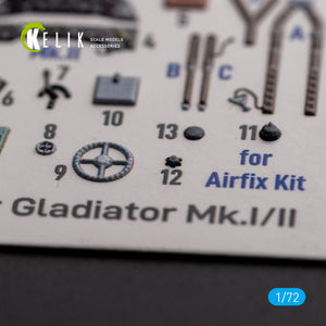 KELIK K72128 Gloster Gladiator Mk.I/II - décalcomanies 3D intérieures pour maquette Airfix au 1/72 – immagine 4