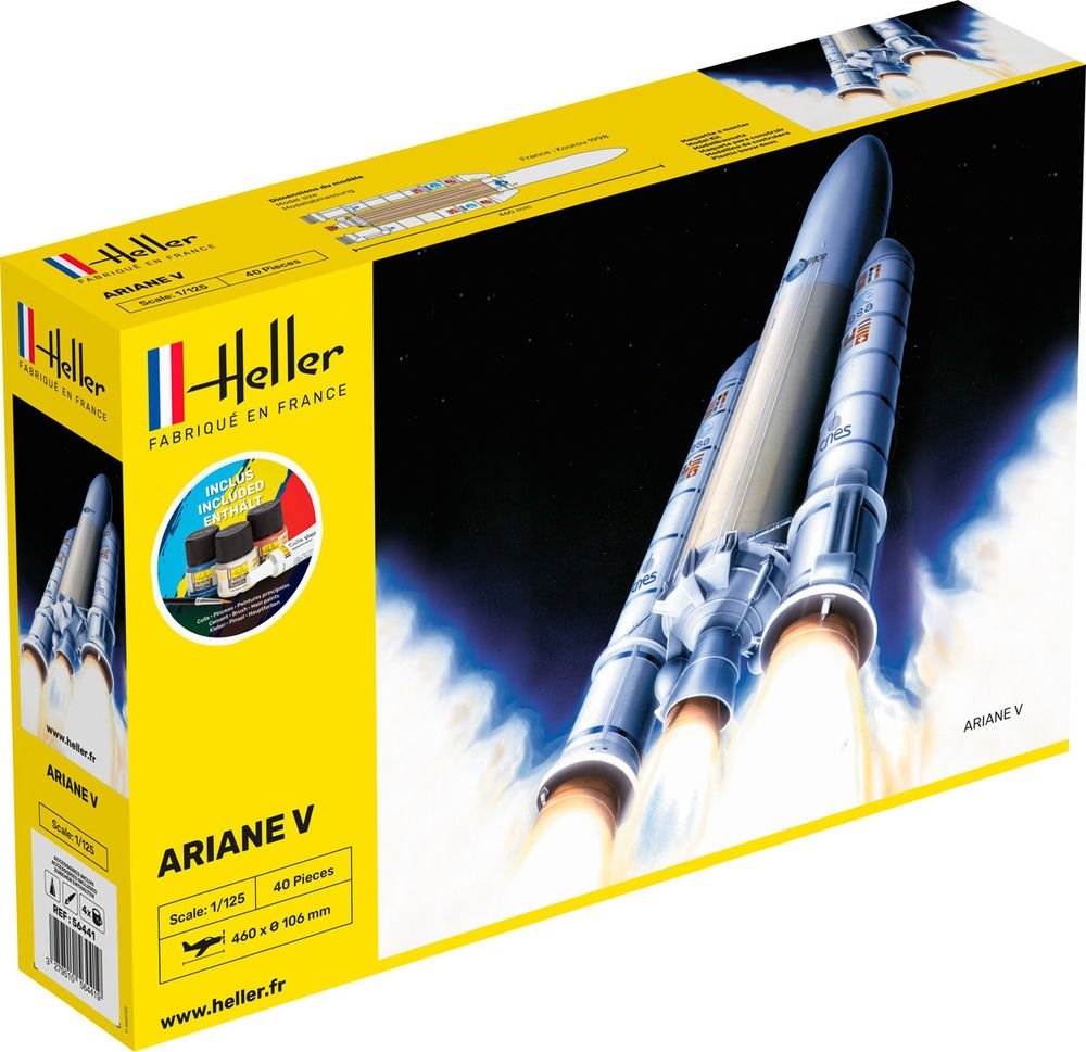 Heller 56441 KIT DE DÉMARRAGE Ariane 5 1/125