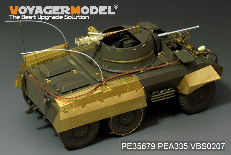 Maquette Voyager PE35679 Voiture blindée légère américaine M8 de la Seconde Guerre mondiale (version B avec canon inclus) (Pour TAMIYA 35228) 1/35 – image 3