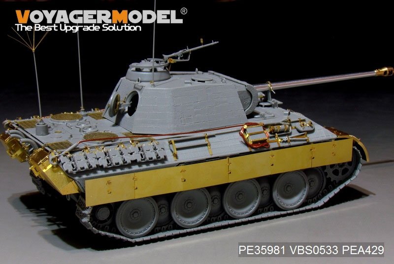 Maquette Voyager PE35981 Char Panther A allemand de la Seconde Guerre mondiale (modèle de base) pour TAKOM au 1/35 – Bild 16