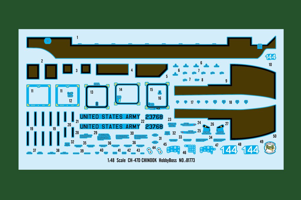 Hobby Boss 81773 CH-47D CHINOOK 1/48 – Bild 3