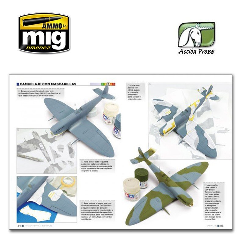 AMMO de Mig Jimenez EURO0014 ESSENTIELS DE MODÉLISATION D&amp;#39;AVIONS (Anglais) – Bild 9