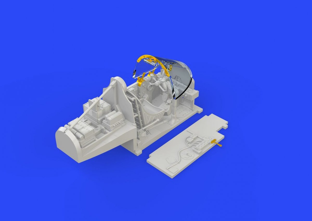 Maquette Eduard 648277 P-38F cockpit ACADEMY 1/48