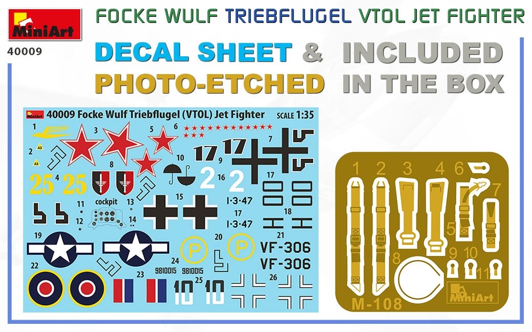 MiniArt 40009 Focke Wulf Triebflugel (VTOL) chasseur à réaction 1/35  – immagine 2
