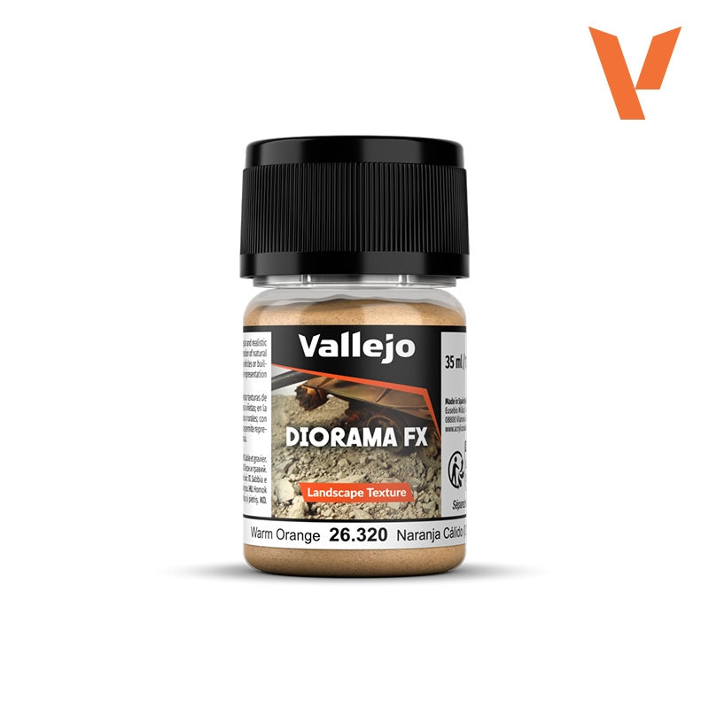 Vallejo 26321 Orange chaud 1-2 mm - Texture paysage Diorama FX 35 ml