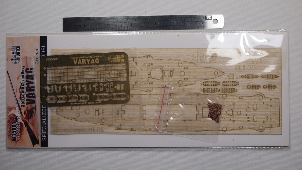 Wood Hunter W35001 Wood Deck Imperial Russia Varyag for Zvezda 1/350 – zdjęcie 2