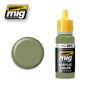 Munitions Mig Jimenez 0201 FS 34424 Gris clair vert 17 ml