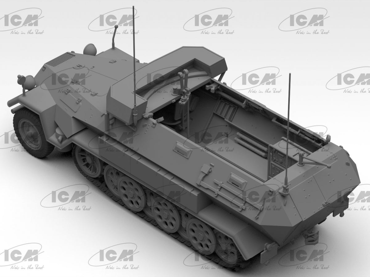 ICM 35105 Beobachtungspanzerwagen Sd.Kfz.251/18 Ausf.A Véhicule d&amp;#39;observation allemand de la Seconde Guerre mondiale avec équipage 1/35 – image 5