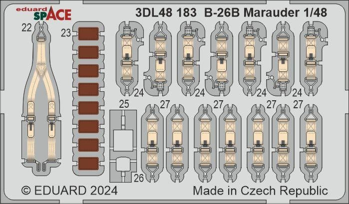 Eduard 3DL48183 B-26B Marauder SPACE ICM 1/48 – immagine 2