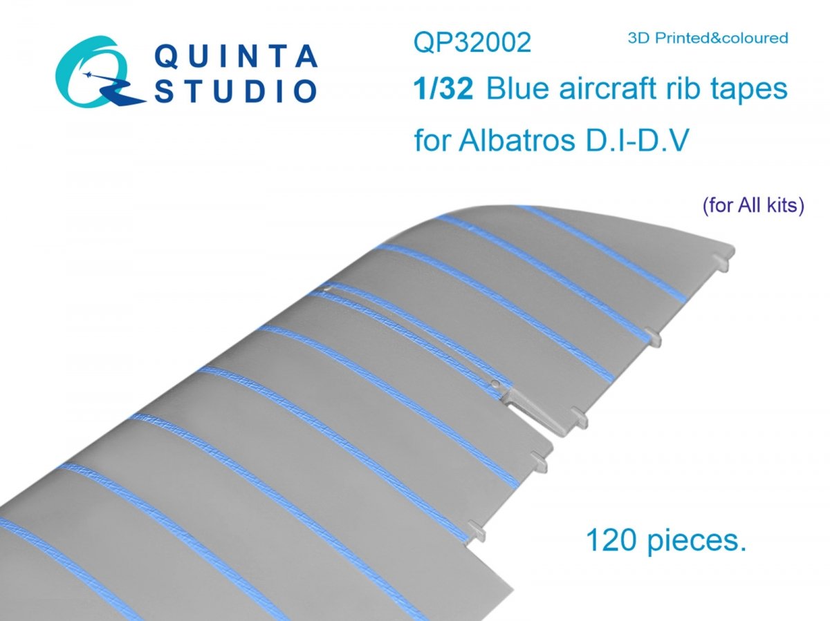 Cassettes Quinta Studio QP32002 Blue Rib Albatros DI-DV (pour tous les kits) 1/32