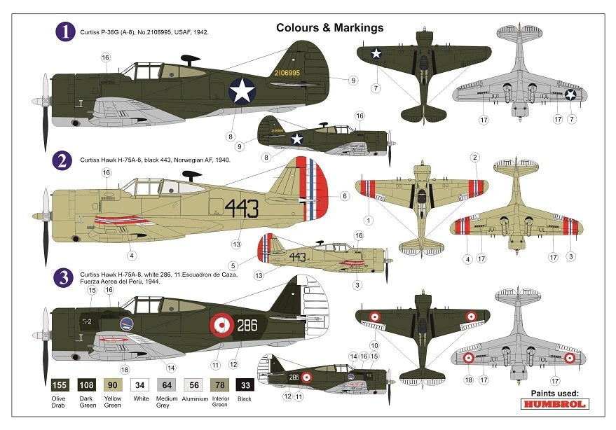 Maquette AZ7645 Curtiss P-36G (Hawk A-6/8) au 1/72  – image 2