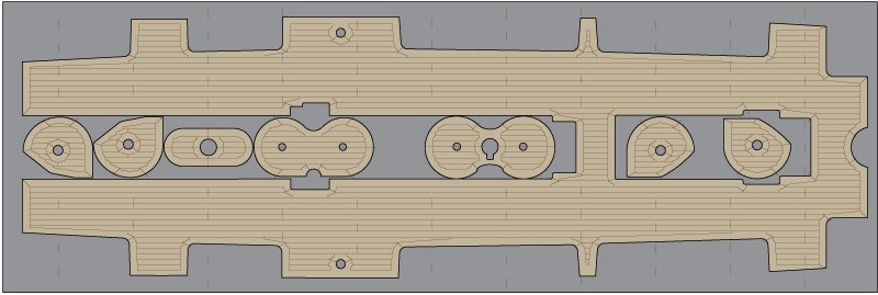 Pontos 35031WD1 SMS Emden/Dresde Coffret de pont en bois (1/350) – image 2