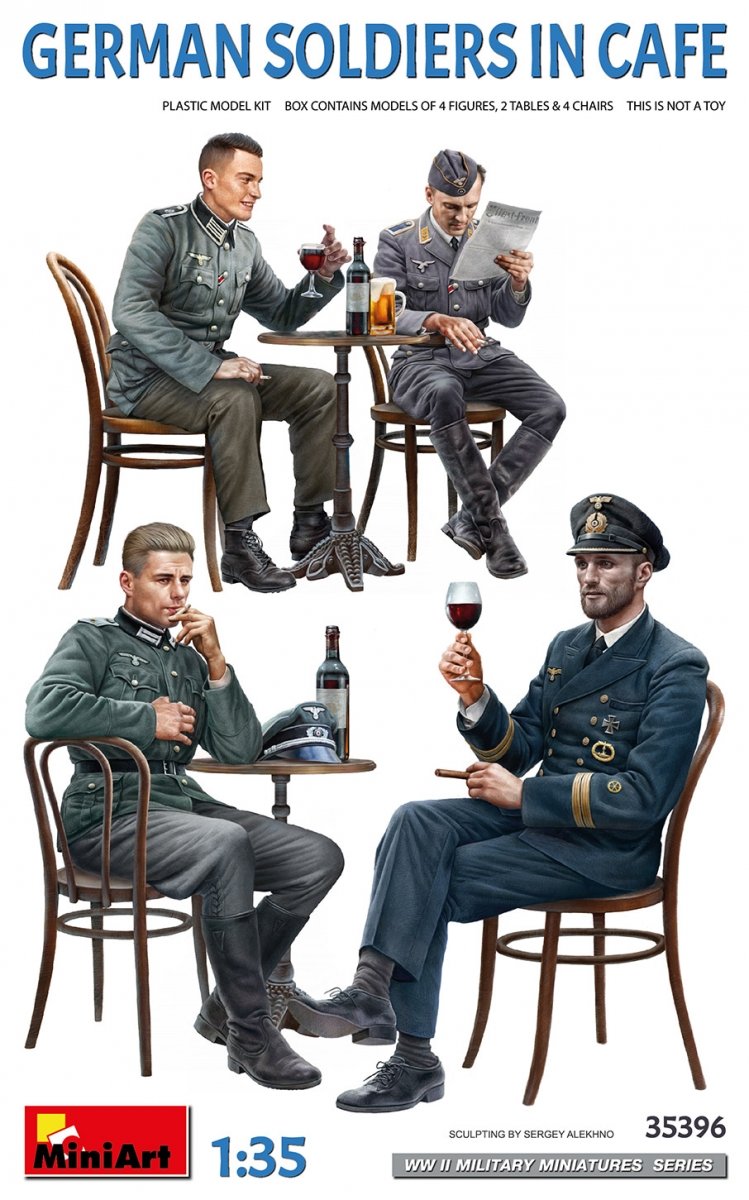 MiniArt 35396 SOLDATS ALLEMANDS DANS UN CAFÉ 1/35
