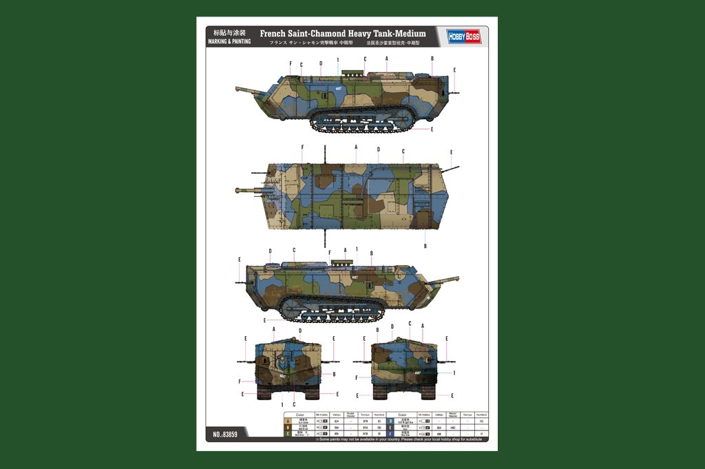Hobby Boss 83859 Char lourd français Saint Chamond Moyen – image 4