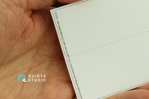 Rangées de rivets doubles Quinta Studio QRV-023 (taille des rivets : 0,10 mm, écartement : 0,4 mm, convient à l’échelle 1/72), couleur blanche, longueur totale : 6,7 m / 22 pi – image 2