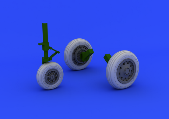 Roues de train d&amp;#39;atterrissage Eduard 632045 F-104 (version initiale) au 1/32 ITALERI