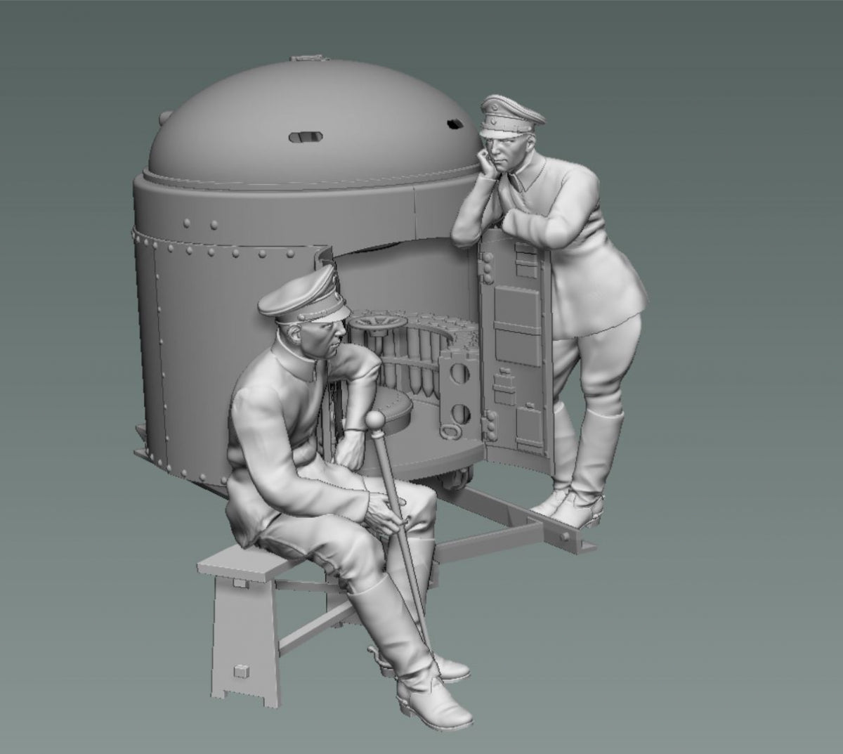 Copper State Models F35-050 Fahrpanzer german sitting officer 1/35 – zdjęcie 4