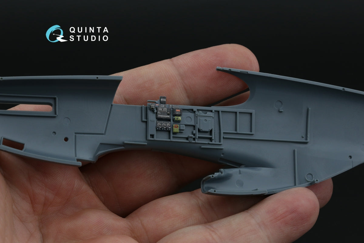 Intérieur imprimé en 3D et coloré sur papier décalcomanie Quinta Studio QD48533 P-51B/C Mustang Early (Eduard) 1/48 – immagine 6