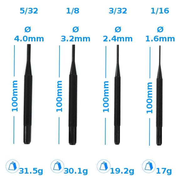 Jeu de 4 poinçons d&amp;#39;entraînement Modelcraft PPU1121-S (100 mm) – Bild 2