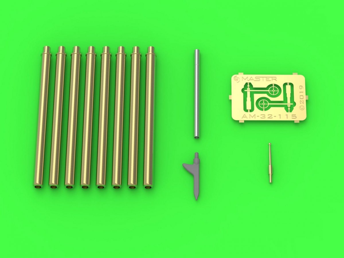 Master AM-32-115 P-47 Thunderbolt - kit de détails - armement, tube de Pitot, viseur 1/32