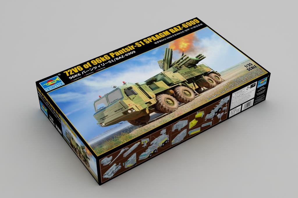 Trumpeter 01087 72V6 de 96k6 Pantsir-S1 SPAAGM BAZ-6909 1/35  – immagine 2
