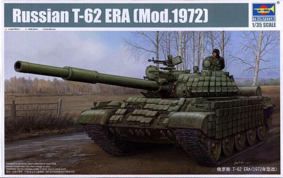 Trumpeter 01556 T-62 ERA russe (Mod.1972) (1/35)