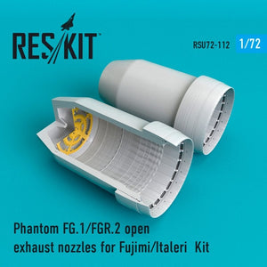 RESKIT RSU72-0112 Buses d&amp;#39;échappement ouvertes Phantom FG.1/FGR.2 pour Fujimi/Italeri 1/72