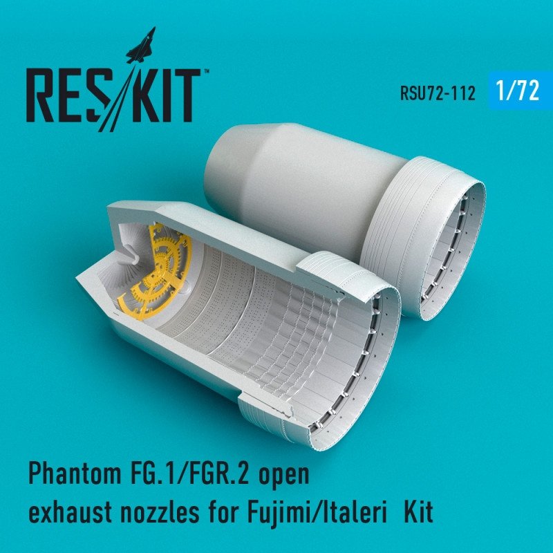 RESKIT RSU72-0112 Buses d&amp;#39;échappement ouvertes Phantom FG.1/FGR.2 pour Fujimi/Italeri 1/72