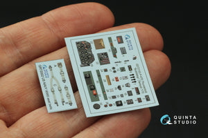Intérieur coloré imprimé en 3D sur papier décalcomanie Quinta Studio QD72153 P-47D Thunderbolt Bubbletop (Tamiya) 1/72 – imagen 3