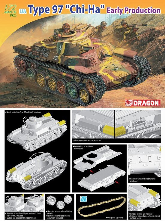 Dragon 7395 Type 97 Chi-Ha Première production (1/72) – Bild 2