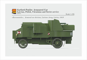 Copper State Models 35015 Voiture blindée Garford-Putilov, service letton, polonais, ukrainien, soviétique, échelle 1/35 – image 3