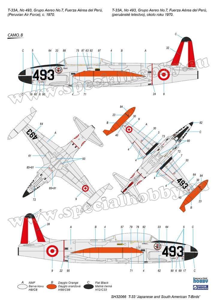 Special Hobby 32066 T-33 « T-Birds japonais et sud-américains » 1/32 – image 5