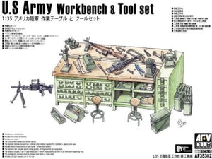 AFV Club 35302 Ensemble établi et outils de l&amp;#39;armée américaine 1/35