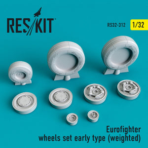 RESKIT RS32-0312 JEU DE ROUES EUROFIGHTER (PREMIÈRE VERSION) (LESTÉ) 1/32