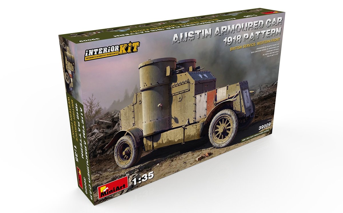 Miniart 39009 Voiture blindée Austin modèle 1918. Service britannique. Front de l&amp;#39;Ouest. Maquette intérieure 1/35 – immagine 2