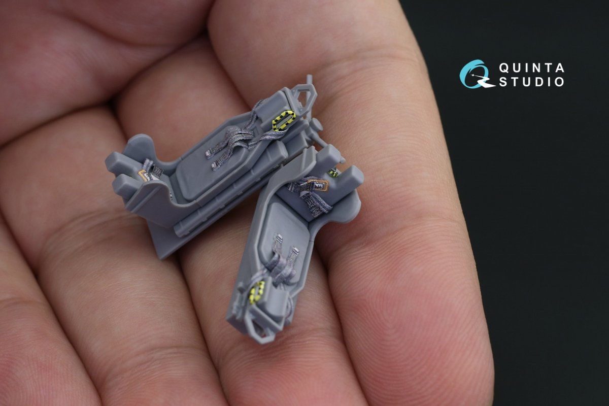 Intérieur imprimé en 3D et coloré sur papier décalcomanie Quinta Studio QD48227 OV-10A Bronco (pour kit ICM) 1/48 – immagine 5