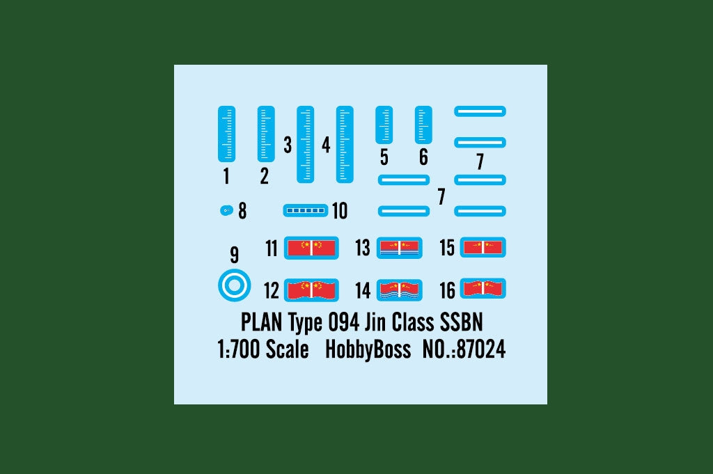 Hobby Boss 87025 PLAN Type 094A SNLE de classe Jin 1/700 – image 4