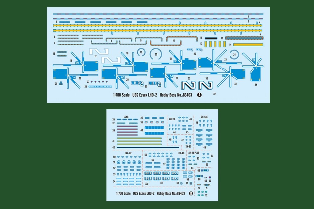 Hobby Boss 83403 USS Essex LHD-2 1/700 – image 4