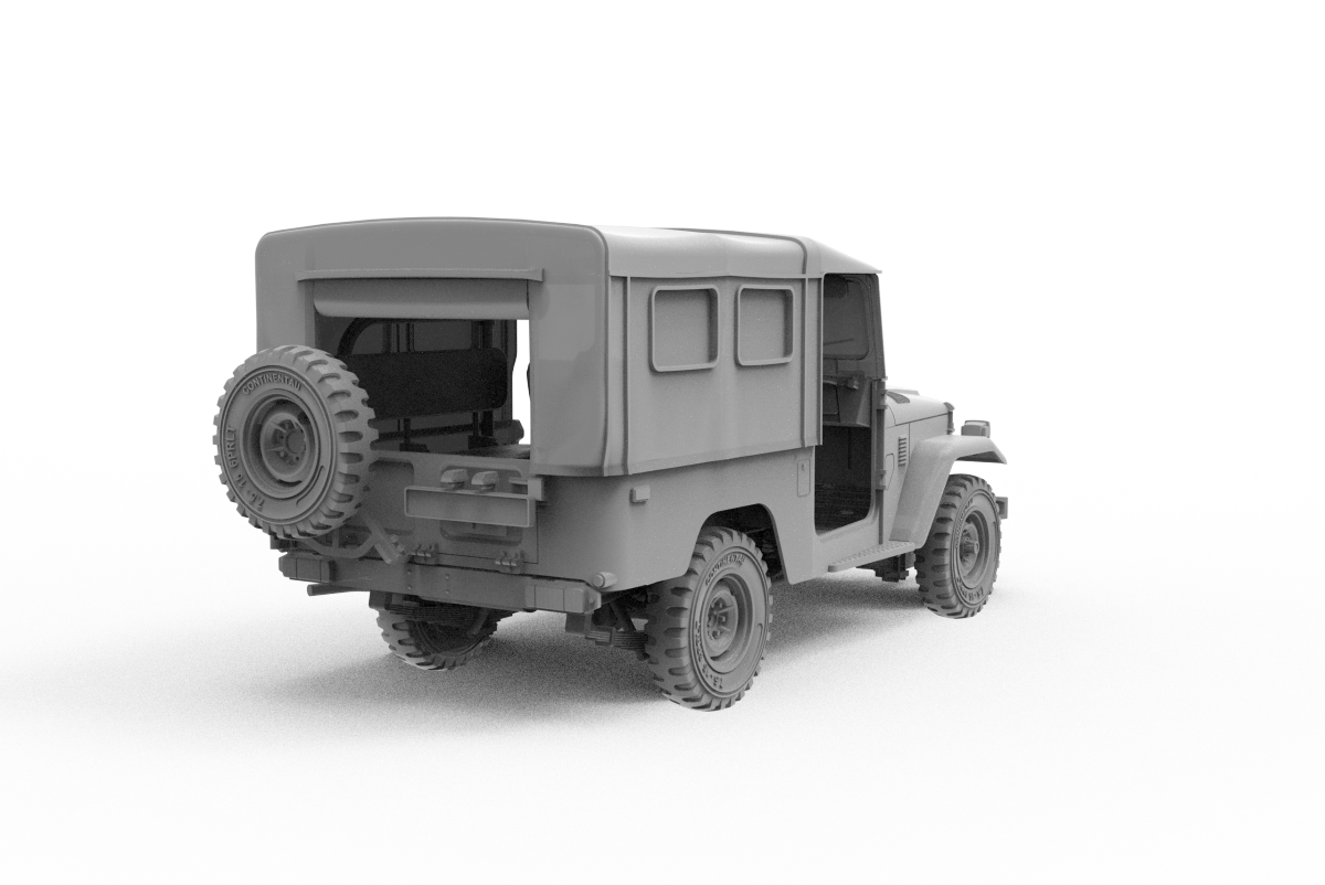 AK Interactive AK35004 FJ43 SUV AVEC TOIT SOUPLE IDF &amp;amp; LAF 1/35 – image 6