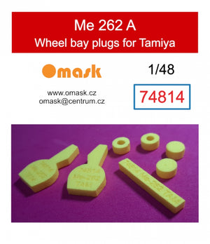 Omask 74814 Bouchons de passage de roue Me 262 A (pour Tamiya) 1/48