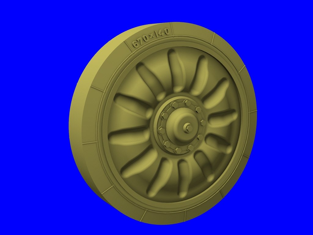 Roues de route Panzer Art RE35-198 pour MT-LB et « Gvozdika » 1/35
