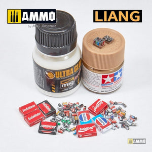 Liang 0411 Modèle imprimé en 3D de canettes de soda et boîtes en carton, années 1960-1990, échelle 1/35 – image 5